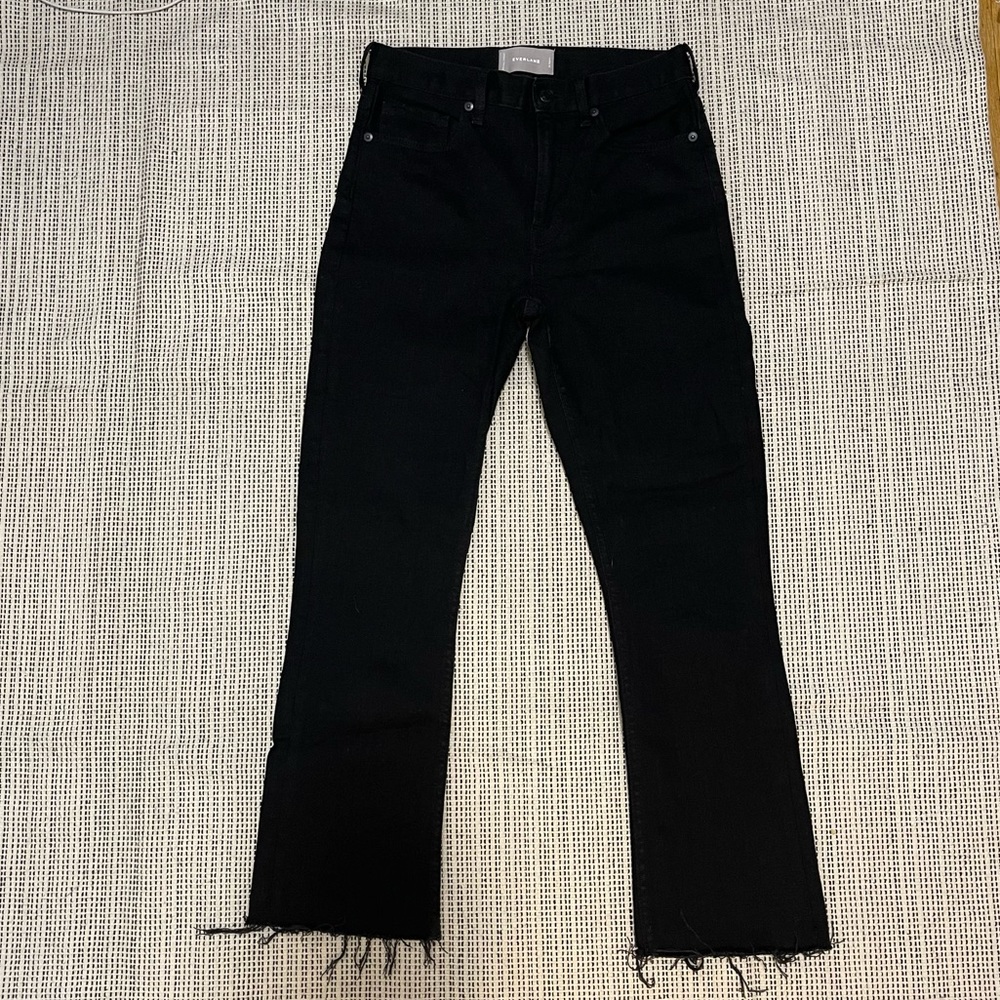 Everlane High Rise Kick Crop Jeans